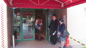 亀の井ホテルでお出迎え